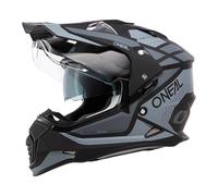 O'NEAL | Casco moto | Enduro Moto | Aperture di ventilazione per il massimo flusso d'aria e raffreddamento, guscio in ABS, parasole integrato | Sierra Helmet R V.24 | Adulto | Nero Grigio | Taglia XL
