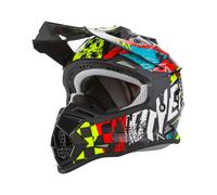 O'NEAL | Casco Motocross | Bambini | MX Enduro | Guscio ABS, Standard di sicurezza ECE 22.05, Prese d'aria per una ventilazione e un raffreddamento ottimali | Casco 2SRS Wild Youth | Multi | Taglia S