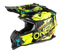 O'NEAL | Casco Motocross | Bambini | MX | Guscio in ABS, Standard di sicurezza ECE 22.05, Prese d'aria per una ventilazione ottimali | Casco 2SRS Villian Youth | Giallo Neon | Taglia M