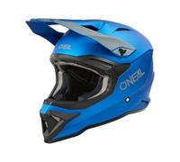 O'NEAL | Casco Motocross | Moto MX Enduro | Calotta in ABS, standard di sicurezza ECE 22.05 | Casco 1SRS SOLID V.24 | Adulto | Blu | Taglia XS