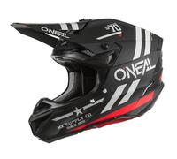 O'NEAL | Casco Motocross | MX Enduro | 2 gusci esterni & 2 EPS per una maggiore sicurezza, calotta ABS, paranaso in gomma | 5SRS Polyacrylite Helmet Squadron V.22 | Adulto | Nero Grigio | L