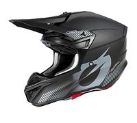 O'NEAL | Casco Motocross | MX Enduro | 2 gusci esterni & 2 EPS per una maggiore sicurezza, guscio in ABS, ECE 22.06 | 5SRS Polyacrylite Helmet SOLID V.23 | Adulto | Nero | Taglia M (57/58 cm)