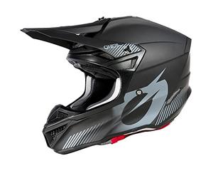 O'NEAL | Casco Motocross | MX Enduro | 2 gusci esterni & 2 EPS per una maggiore sicurezza, guscio in ABS, ECE 22.06 | 5SRS Polyacrylite Helmet SOLID V.23 | Adulto | Nero | Taglia L (59/60 cm)