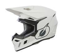 Oneal 3SRS Solid Casco Motocross, bianco opaco, Taglia S (55/56)