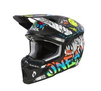 ONeal 3SRS Rancid, casco cross bambini L male Opaco Nero/Bianco/Rosso/Blu
