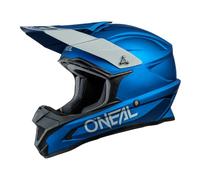O'NEAL | Casco Motocross | MX Moto | Calotta in ABS, Standard di sicurezza ECE 22.05, Prese d'aria per una ventilazione e un raffreddamento ottimali | Casco 1SRS Solido | Adulto | Blu | Taglia XS