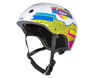 O'NEAL | Casque de VTT | Casque de vélo MTB | système de réglage de la taille, technologie Zone Flex | Dirt LID Helmet CRACKLE V.24 | Adulte | Multi | Taille L/XL