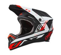 O'NEAL | Casque de VTT | VTT de descente | Norme de sécurité EN1078, ouvertures de ventilation pour le refroidissement | Backflip Helmet STRIKE V.24 | Adulte | Gris Noir Rouge