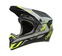 O'NEAL | Casque de VTT | VTT de descente | Norme de sécurité EN1078, ouvertures de ventilation pour le refroidissement | Backflip Helmet STRIKE V.24 | Adulte | Gris Noir Rouge