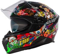 ONeal Challenger Crank, casco integrale XXL male Nero/Rosso/Verde/Giallo