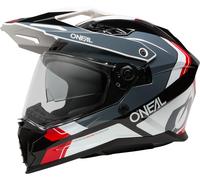 Oneal D-SRS NOMAD Casco da enduro, nero-bianco-rosso, taglia M per maschi