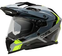 ONeal D-SRS, casco avventura XS female Nero/Grigio/Giallo Fluo