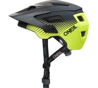 O'NEAL | Casco da Mountain Bike | All-Mountain | Prese d'aria di raffreddamento, cuscinetti lavabili, standard di sicurezza EN1078 | Casco Defender Grill V.22 | Adulto | Nero Giallo Neon | Taglia L-XL