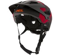O'NEAL | Casco da Mountainbike | MTB | Aperture di ventilazione per il raffreddamento, cuscinetti lavabili, standard di sicurezza EN1078 | Defender Nova | Adulto | Rosso Arancione | Taglia XS M