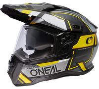 ONeal D-SRS Square S23, casco enduro XS male Opaco Nero/Grigio/Giallo Fluo