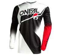 O'NEAL E003-102 Maglia Element Racewear V.22, Nero/Bianco/Rosso, S