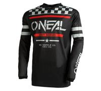 O'NEAL E003-402 Maglia Element Squadron V.22, Nero/Grigio, S