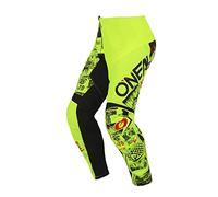 Oneal Element Attack Pantaloni Motocross Giovani (Black/Yellow,28)