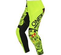 ONeal Element Attack S23, pantaloni in tessuto per giovani 26 male Nero/Giallo Fluo