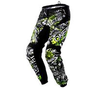 O'NEAL | Pantaloni Motocross | MX | Inserti Elasticizzati, Completamente Foderati, Imbottitura in Gomma per Una Maggiore Protezione | Element Attack | Adulto | Nero Neon Giallo | Taglia 30/46