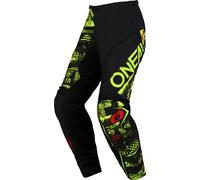 Oneal Element Attack Pantaloni Motocross, nero-giallo, taglia 30 per maschi