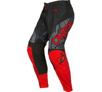 Oneal Element Camo V.22 Pantaloni da motocross giovanile, nero/rosso, Taglia 18