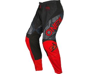 Oneal Element Camo V.22 Pantaloni motocross, nero-rosso, taglia 28 per maschi
