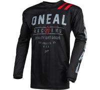 O'NEAL | Maglia Motocross | Enduro MX | Traspirante, Protezione Imbottita per i Gomiti, Adatta per la Massima libertà di Movimento | Element Jersey Speedmetal | Adulto | Nero Multi | Taglia M