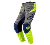 O'NEAL Element Factor Cross Pantaloni Grigio/Blu/Giallo 30 30