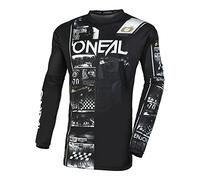 O'NEAL Element Jersey T-Shirt, Nero/Bianco, XL Unisex-Adulto