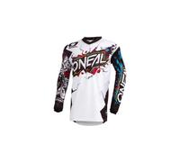 Oneal Element Villain Maglia Motocross Giovanile, bianco, taglia XL