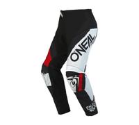 O'NEAL Element Pantaloni Shocker, Nero/Rosso, 36 Uomo