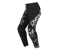 Oneal Element Attack Pantaloni Motocross, nero-bianco, taglia 36