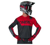 Oneal ELEMENT RACEWEAR Maglia da motocross, nero-rosso, taglia 2XL per maschi