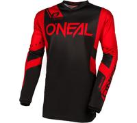 Oneal Element Racewear Maglia Motocross, nero-rosso, taglia S