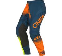 Oneal Element Racewear V.22 Pantaloni motocross, blu-arancione, taglia 30 per maschi