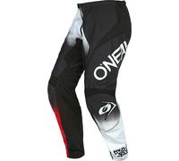 Oneal Element Racewear V.22 Pantaloni motocross, nero-bianco-rosso, taglia 28 per maschi