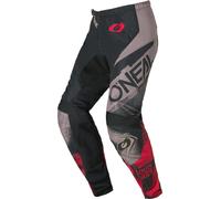 Oneal ELEMENT ROLLER Pantaloni da motocross, grigio-rosso, taglia 34 per maschi