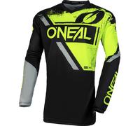 ONeal Element Shocker S23, maglia S male Nero/Giallo Fluo/Grigio