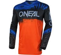 ONeal Element Shocker S25, maglia S male Nero/Arancione/Blu