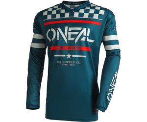 Oneal Element Squadron V.22 Maglia motocross, rosso-blu, taglia M per maschi