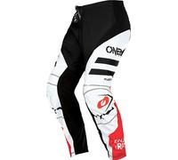 Oneal Element Squadron V.22 Pantaloni motocross, bianco/nero/rosso, Taglia 28
