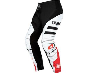 Oneal Element Squadron V.22 Pantaloni motocross, bianco/nero/rosso, Taglia 28