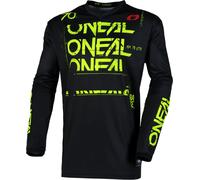 ONeal Element Static S25, maglia XL male Nero/Giallo Fluo
