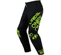 §Pantaloni Cross O'Neal Element Statici Nero-Giallo Neon§