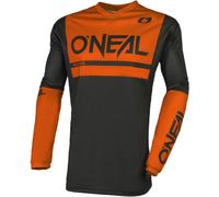 Oneal Element Threat Air Maglia Motocross, nero/arancione, Taglia S