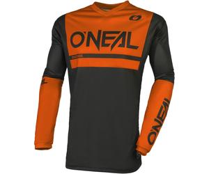 Oneal Element Threat Air Maglia Motocross, nero-arancione, taglia S per maschi