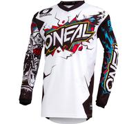 ONeal Element Villain, maglia bambini M male Bianco/Nero/Blu