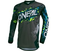 Oneal Element Villain Long Sleeve Jersey Verde,Grigio 6-7 Years Bambini