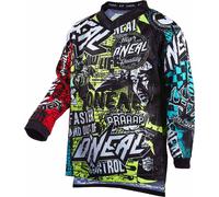 Oneal Element Wild V.22 Maglia Motocross Giovanile, Multicolore, Taglia XL